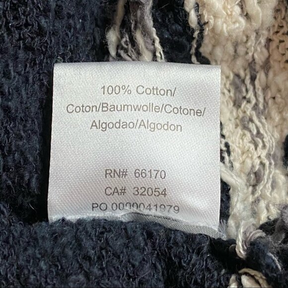 ETERNAL SUNSHINE 100% Cotton Mixed-Texture Long Sweater M/L - Picture 8 of 9